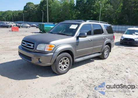 2004 Toyota Sequoia Limited V8 z USA, uszkodzony, nr VIN 5TDZT38A84S217585